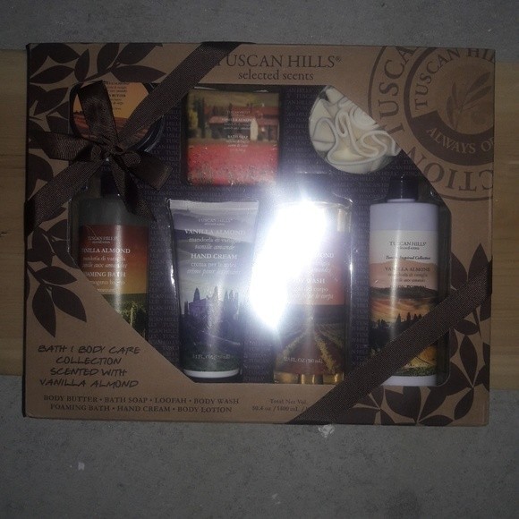 Tuscan Hills Vanilla Almond 7-Piece Spa Set DAMAGED BOX - Picture 8 of 9